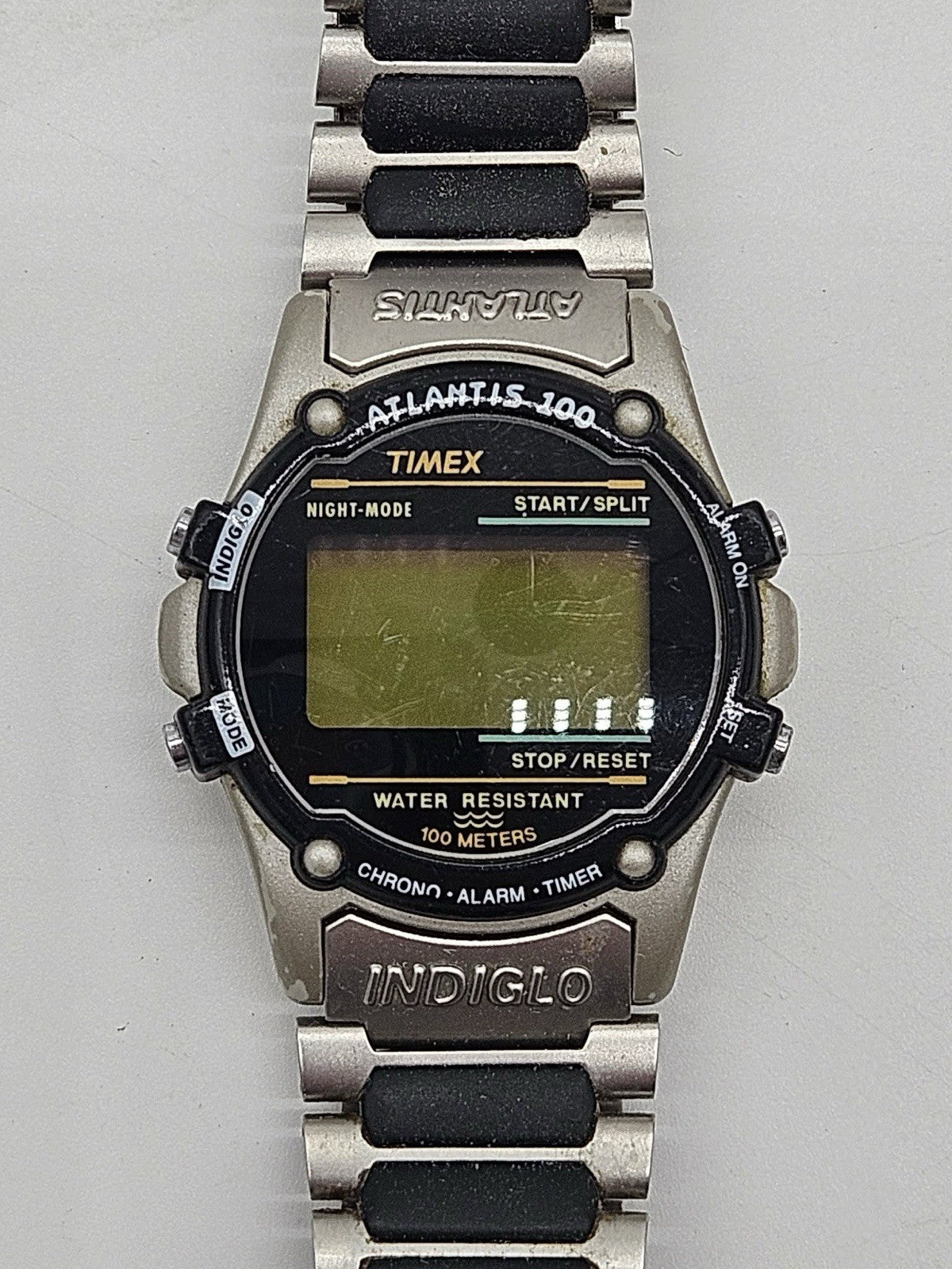 Vintage Timex Atlantis 100 Digital Indiglo Watch - Needs Battery