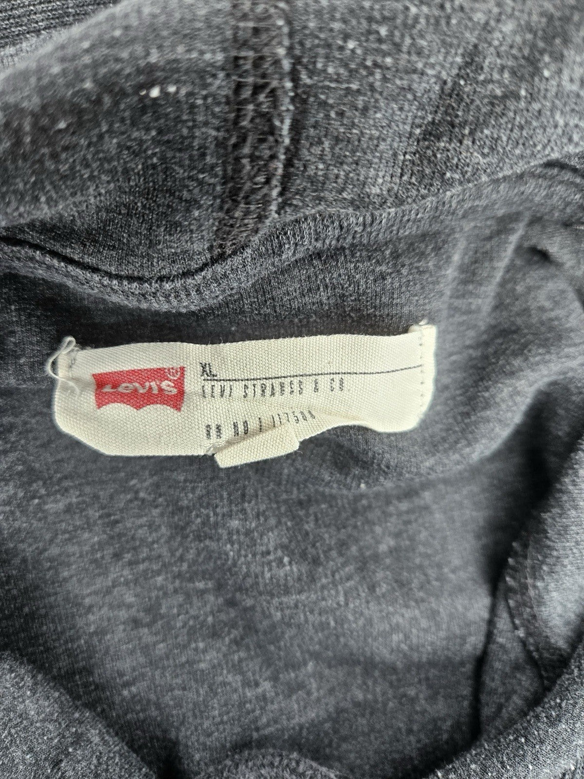 Levi’s Pullover Hoodie Sweatshirt Dark Gray Men’s XL Soft Casual