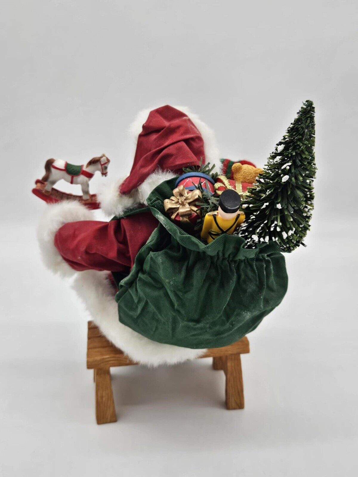 Kohl's St Nicholas Square Sitting Santa Figure Teddy Bear Christmas Decor 24"