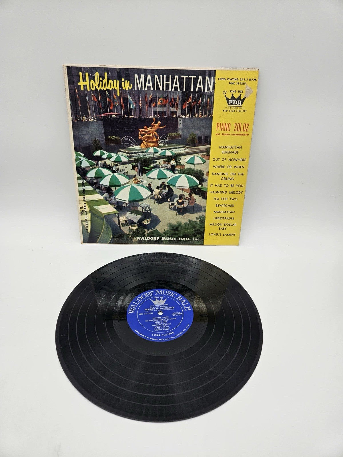 Holiday in Manhattan Ashley Adams piano solos LP vinyl record