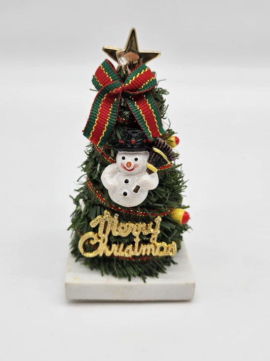 Vintage Miniature Tiny Christmas Trees - Battery Operated