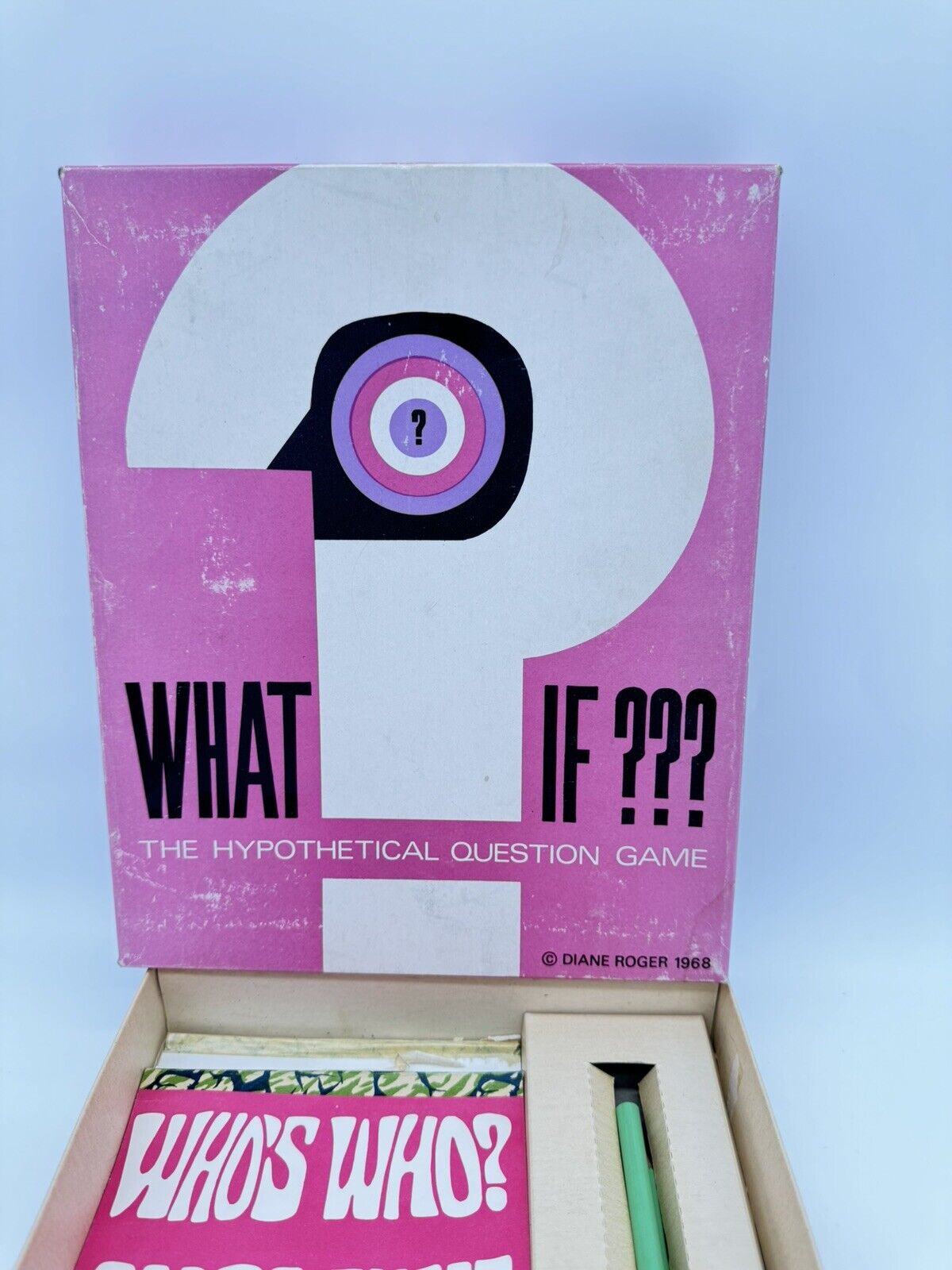 Vintage 1968 Diane Roger Game- WHAT IF ????-Hypothetical Questions Teen & Adults