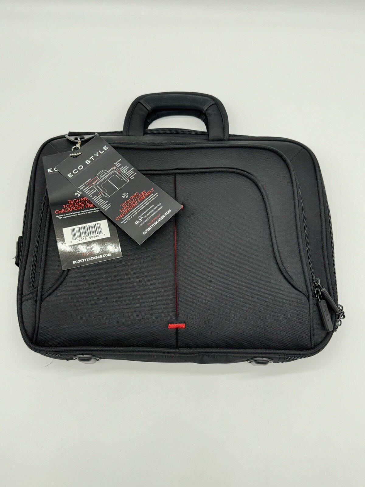 Eco Style TechPro Case 16.1" Topload LapTop Case Bag Black NEW