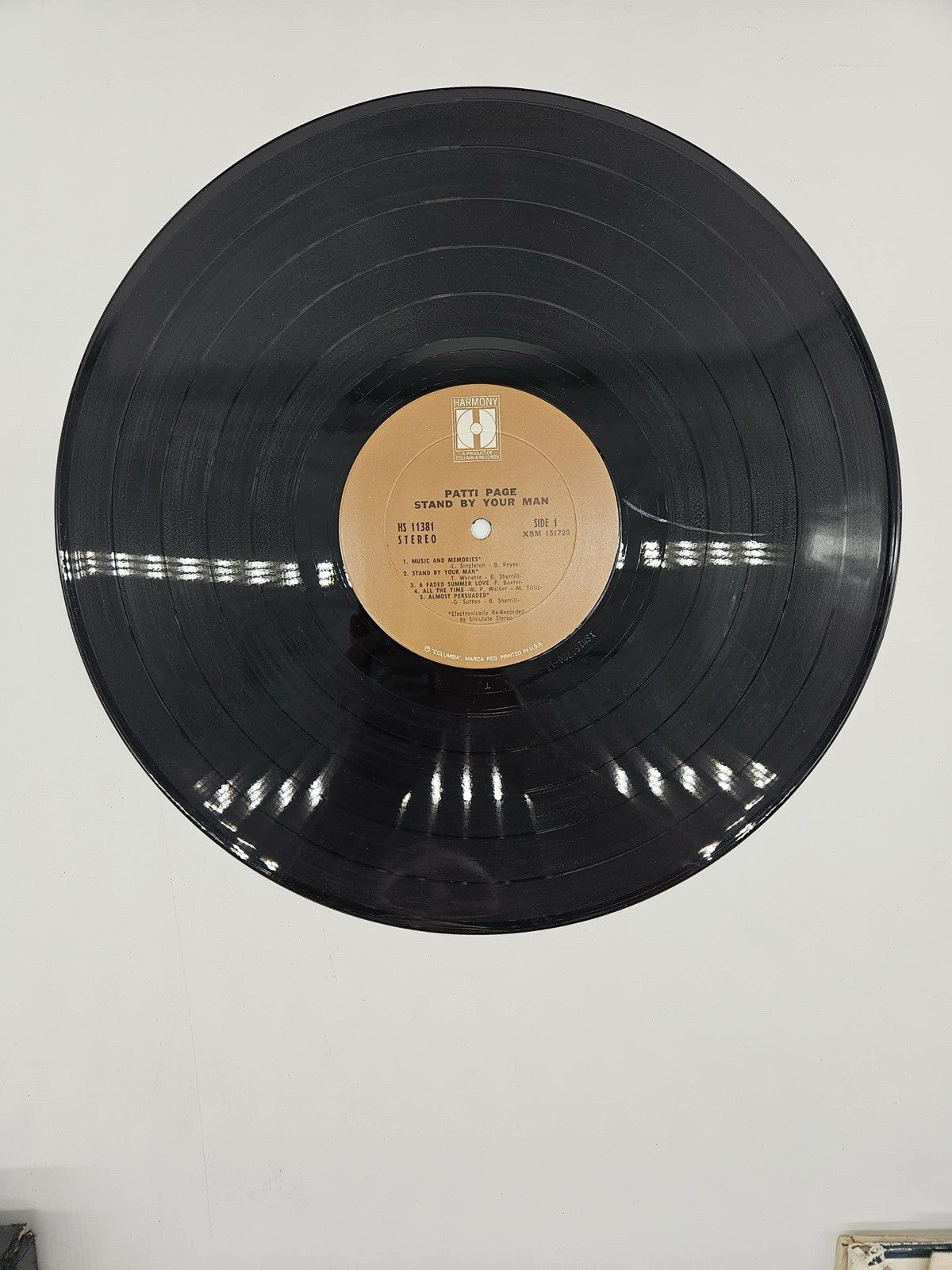 PATTI PAGE STAND BY YOUR MAN HS-11381 LP VINYL RECORD