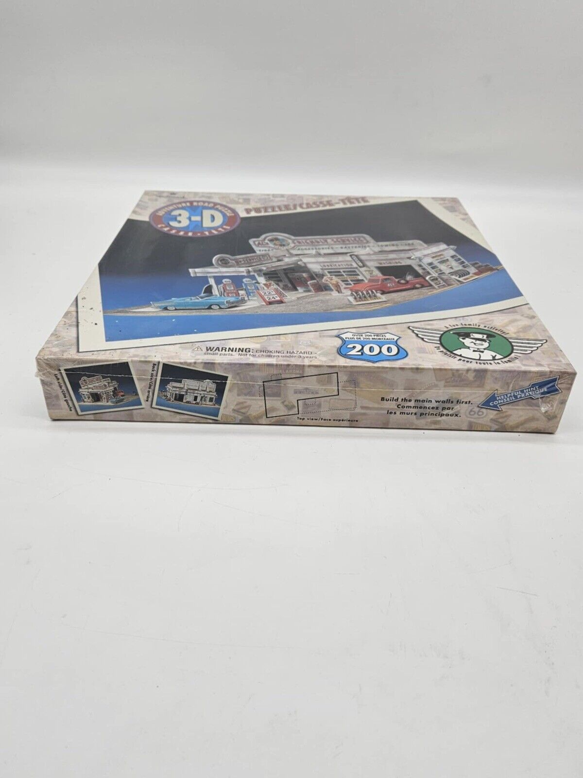 Vintage Hallmark Adventure Road 3D Puzzle Al's Friendly Service Station ~ NEW