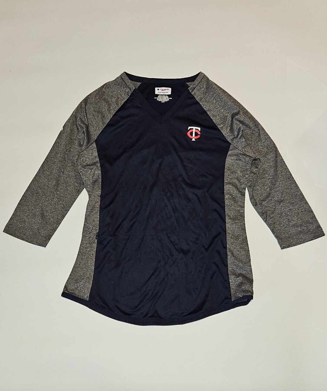 Minnesota Twins MLB Majestic Women's Therma Base Featherweight Tech Ladies Sz L