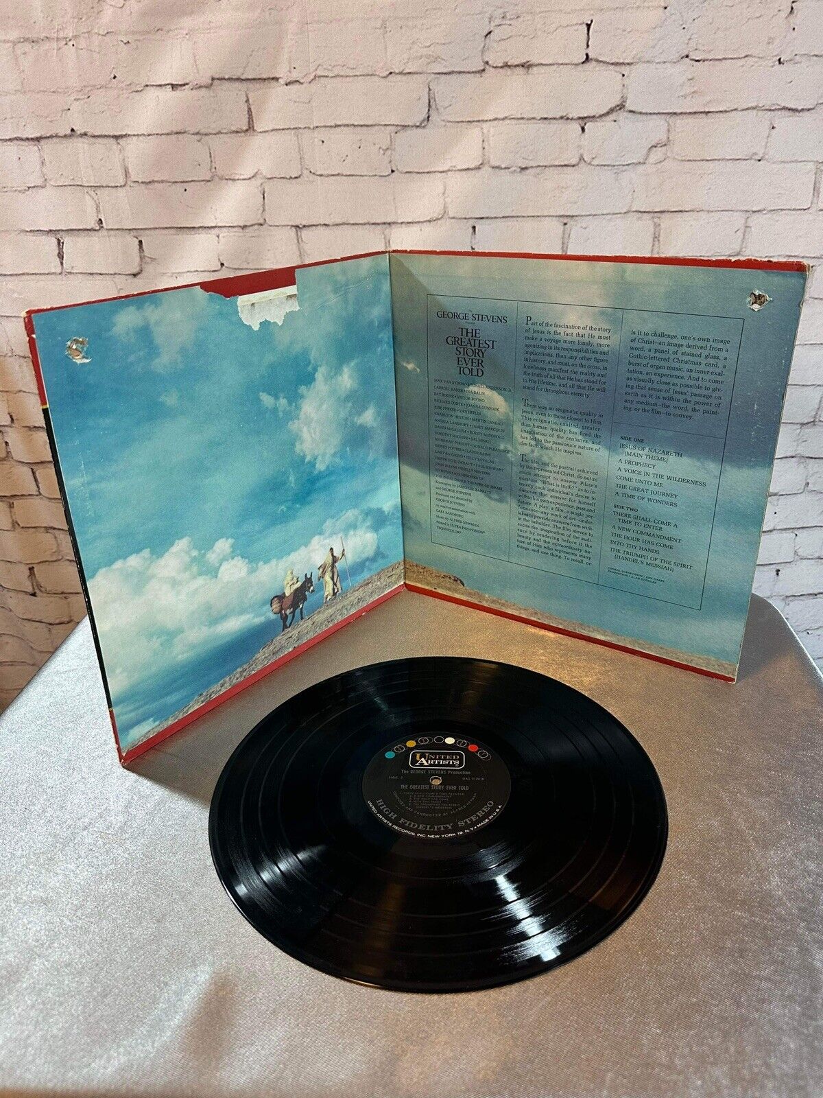 The Greatest Story Ever Told Original Movie Soundtrack Alfred Newman Vinyl [E62]