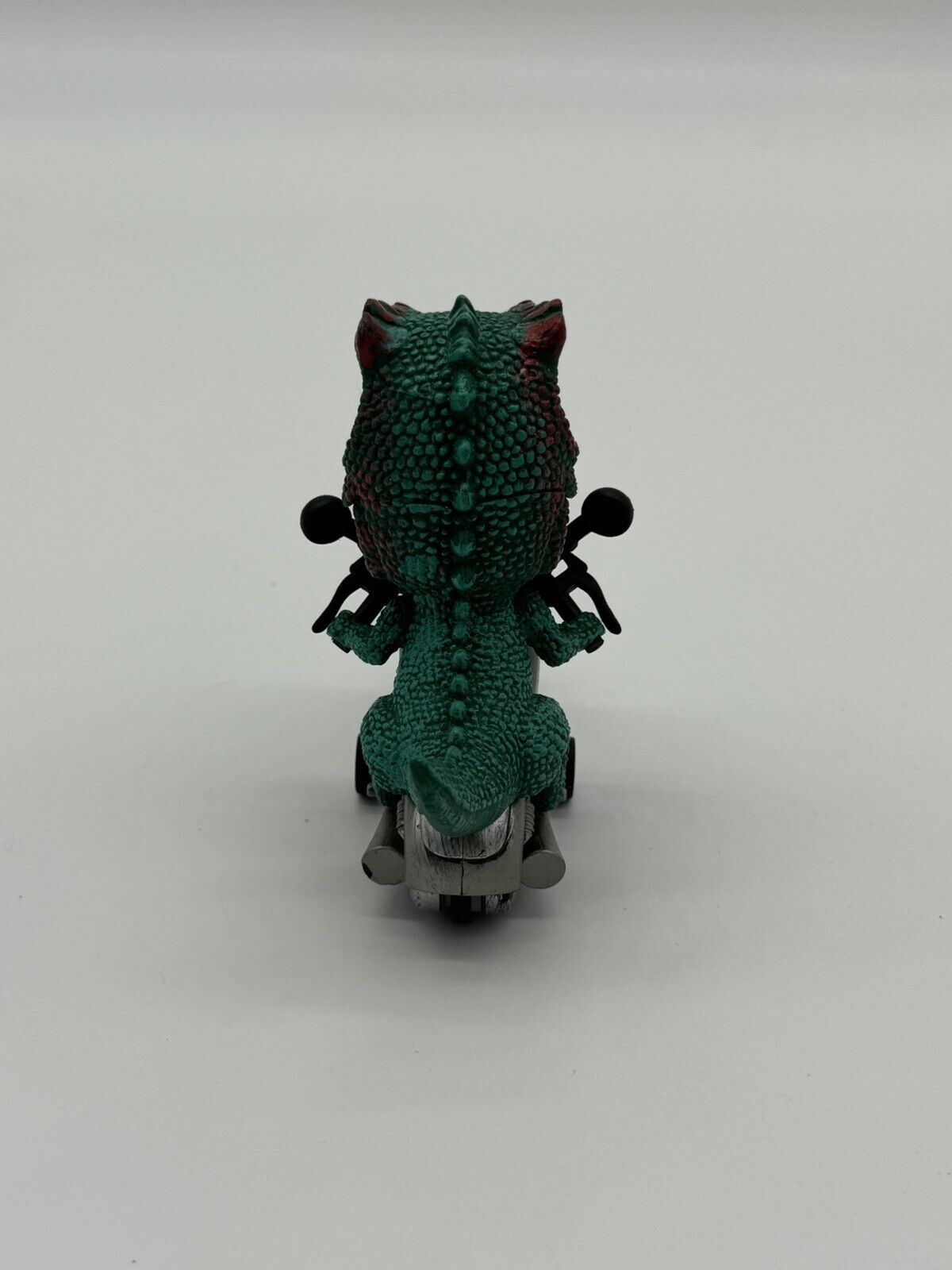 Dinosaur Riding Motorcycle Big Head Dinosaur Toy Push Bike Red Tyrannosaurus Rex