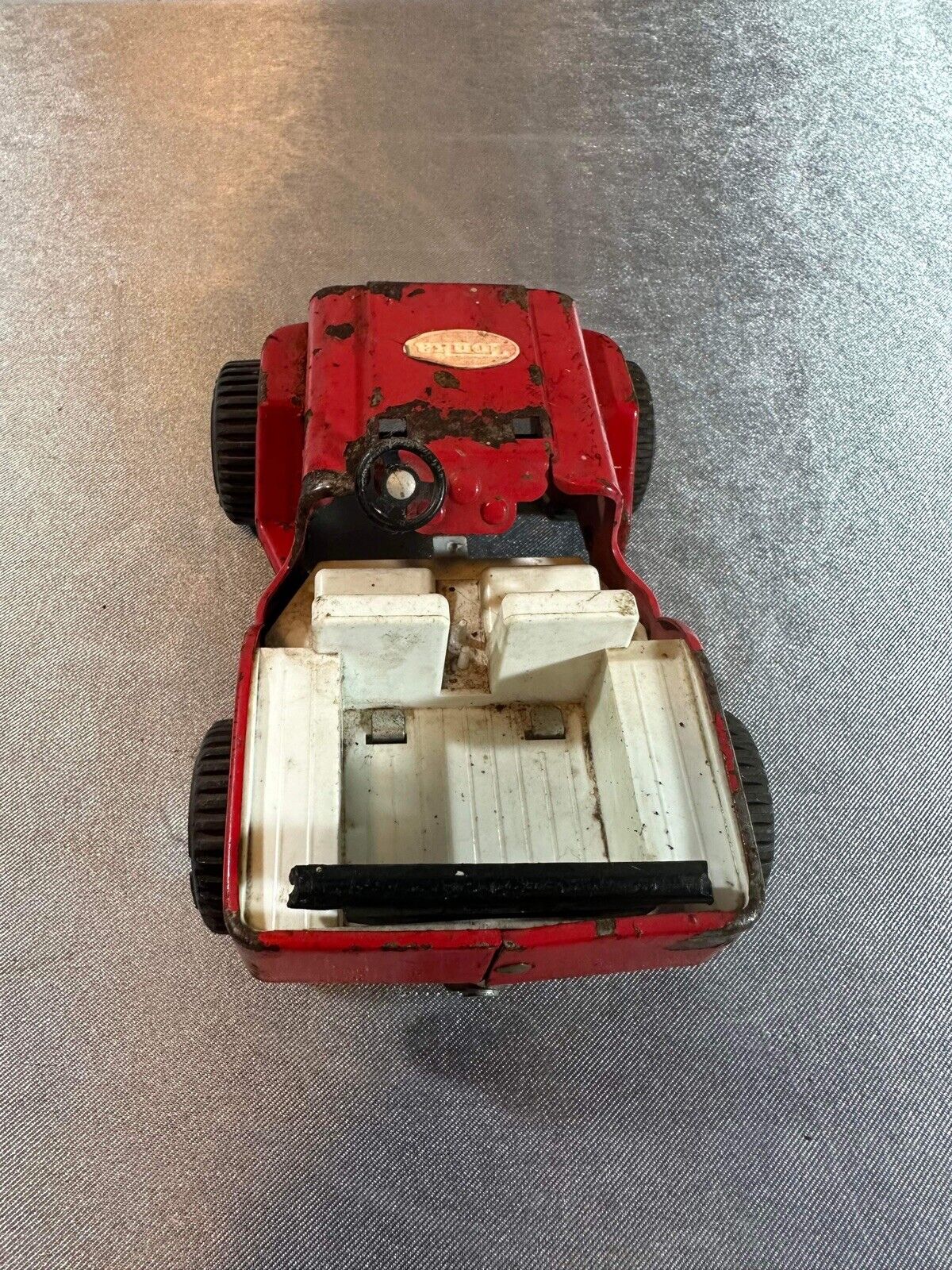 Tonka Press Steal Red Jeep Parts or Repair