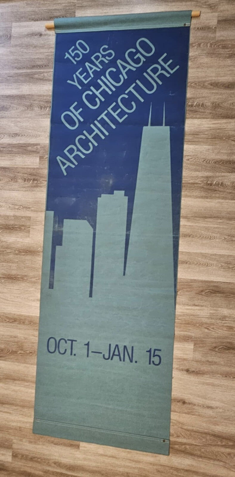 Vintage 1983 Chicago Art Museum Banners Toulouse-Lautrec: Paintings Exhibit