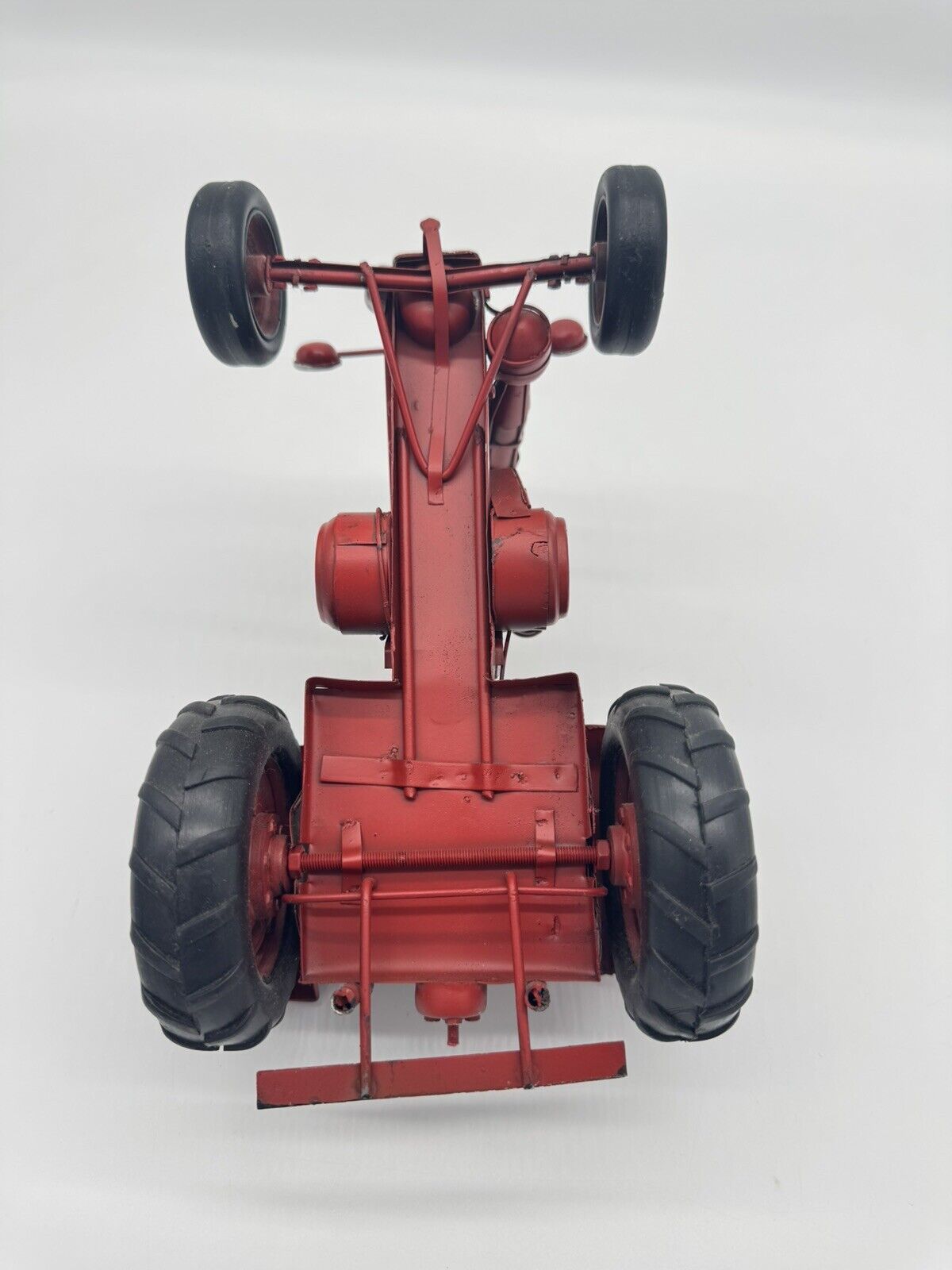Model Tractor Red Farm Machinery Equipment Toy Decor