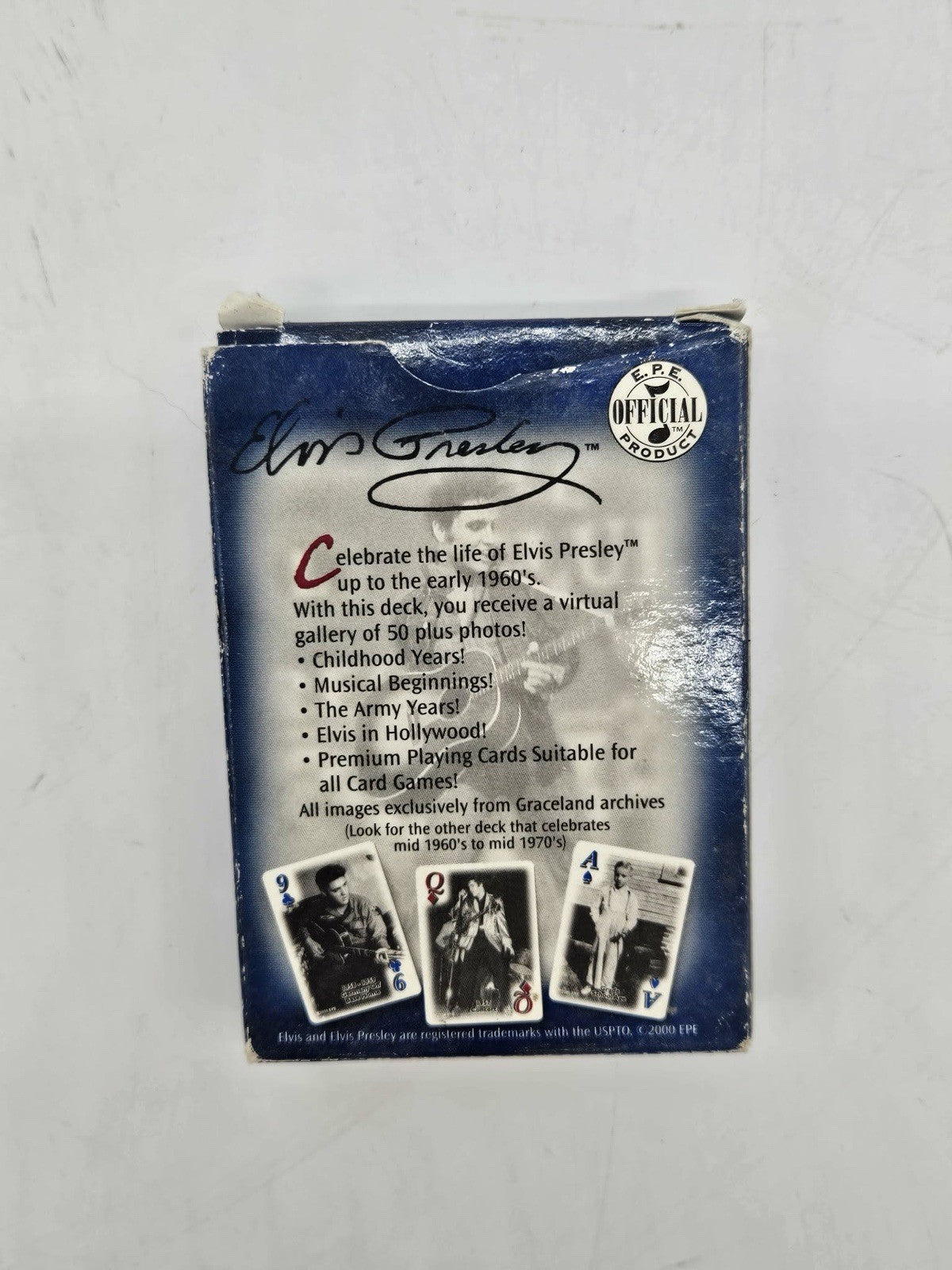 EPE Official Product Elvis Presley Music Theme Collectible Playing Cards Deck