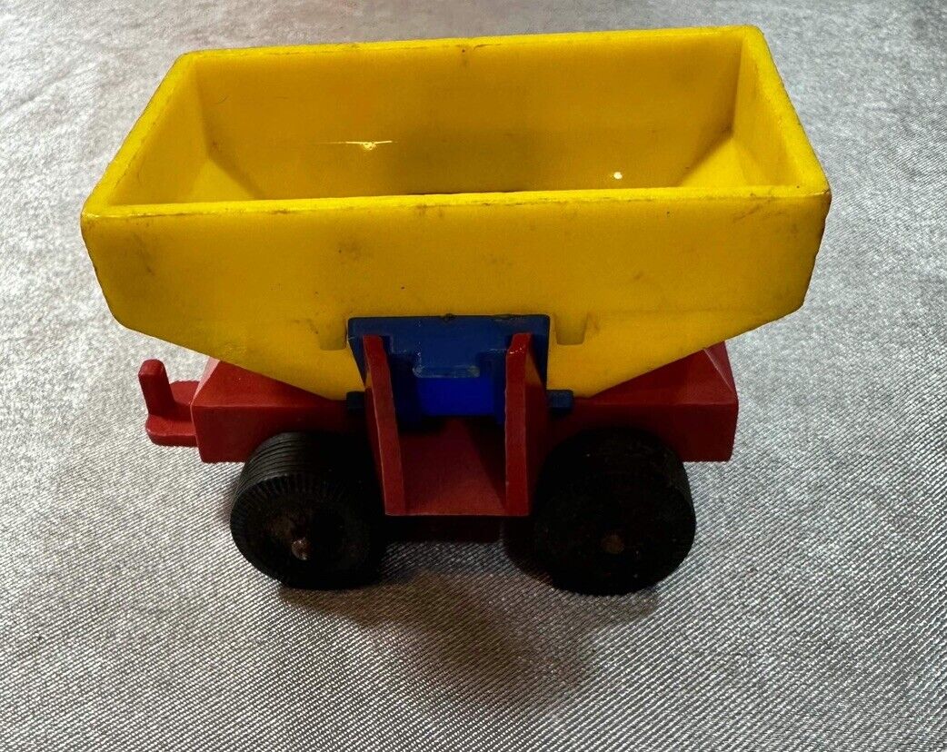 Vintage Jean W. Germany Toy Plastic Train Car & Bulldozer