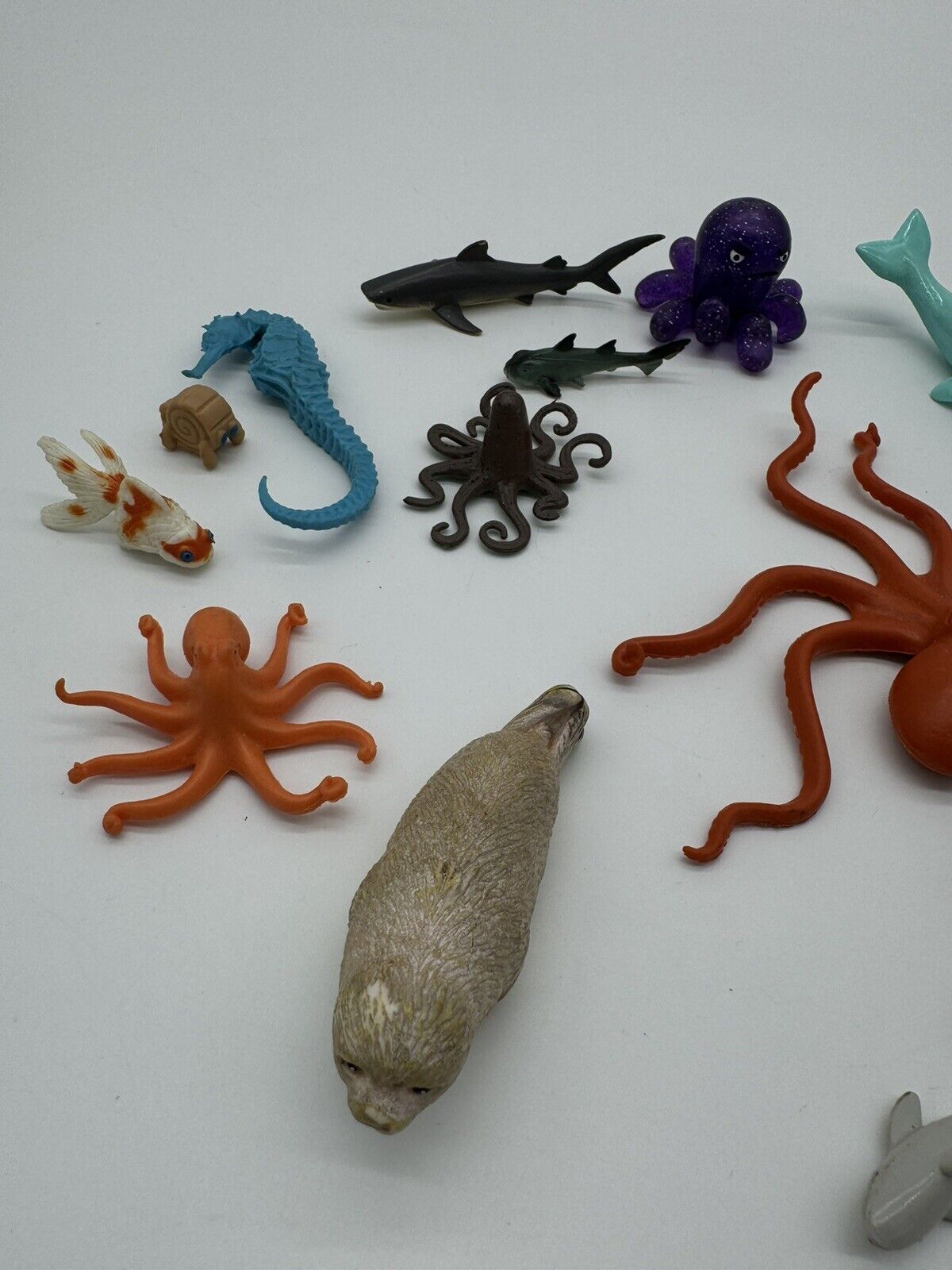 Vintage Deep Sea Creatures & Oceanic Animal Toys  ~ Diorama Lot