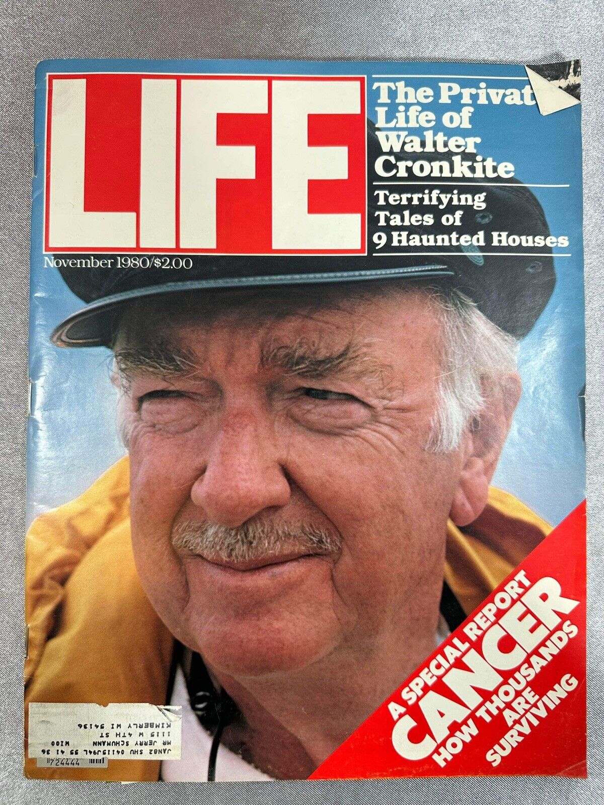 LIFE November 1980 WALTER CRONKITE Private Life/CANCER/Haunted Houses S8