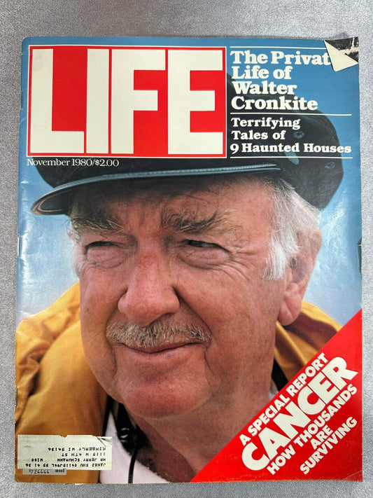 LIFE November 1980 WALTER CRONKITE Private Life/CANCER/Haunted Houses S8