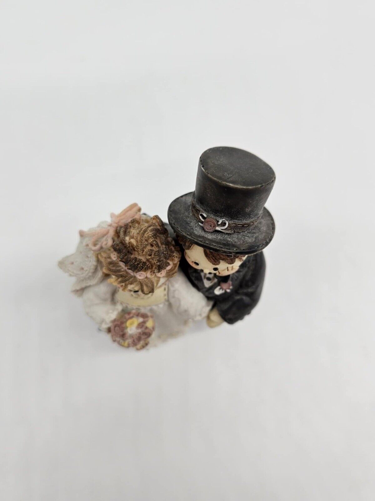 Vintage Cute as a Button Sew Special Wedding Cake Topper