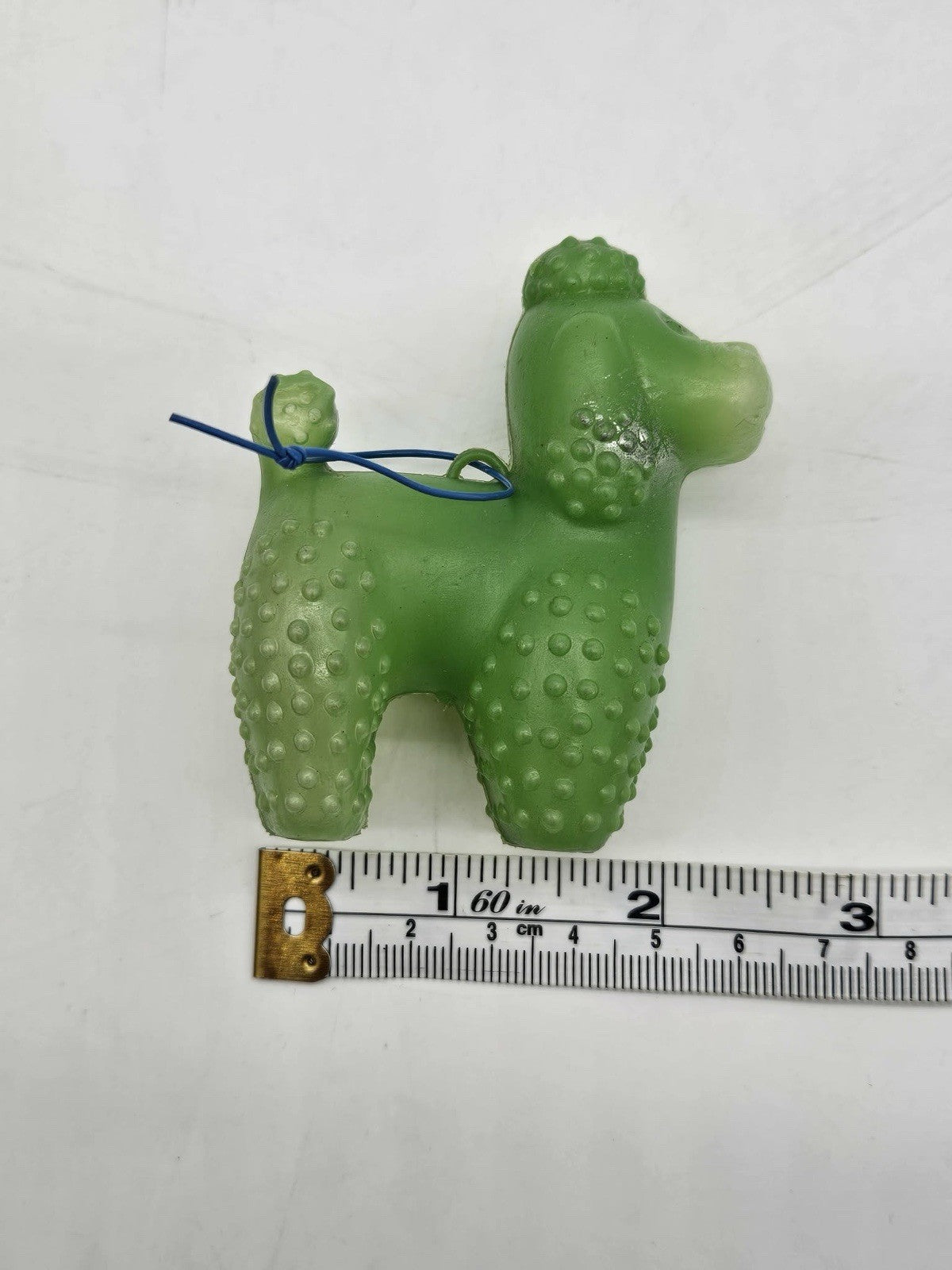 VGT CARNIVAL FAIR AMUSEMENT PARK TOY POODLE GREEN BLOW MOLD