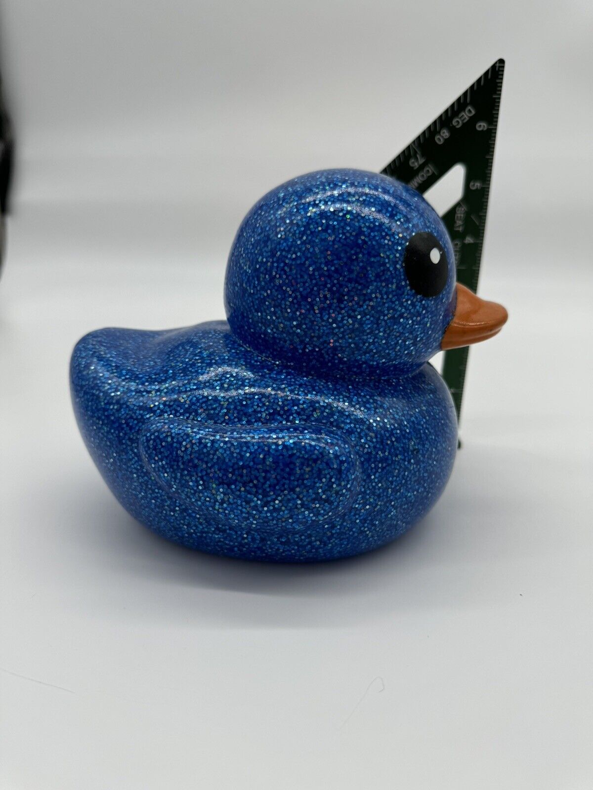 Lot of 7 Glittery Rubber Ducks Novelty Toys