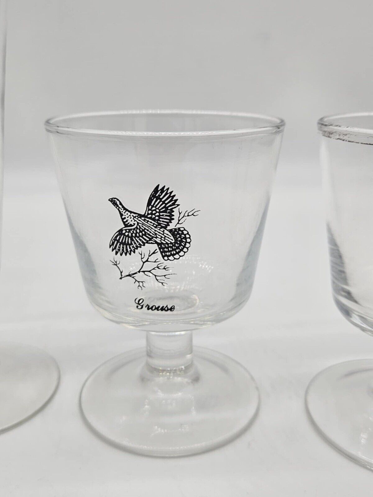 LOT OF 15 Vintage Federal Game Bird Barware Glasses