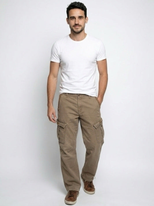 Old Navy Men’s Cargo Pants Khaki 33x32 Straight Leg Utility
