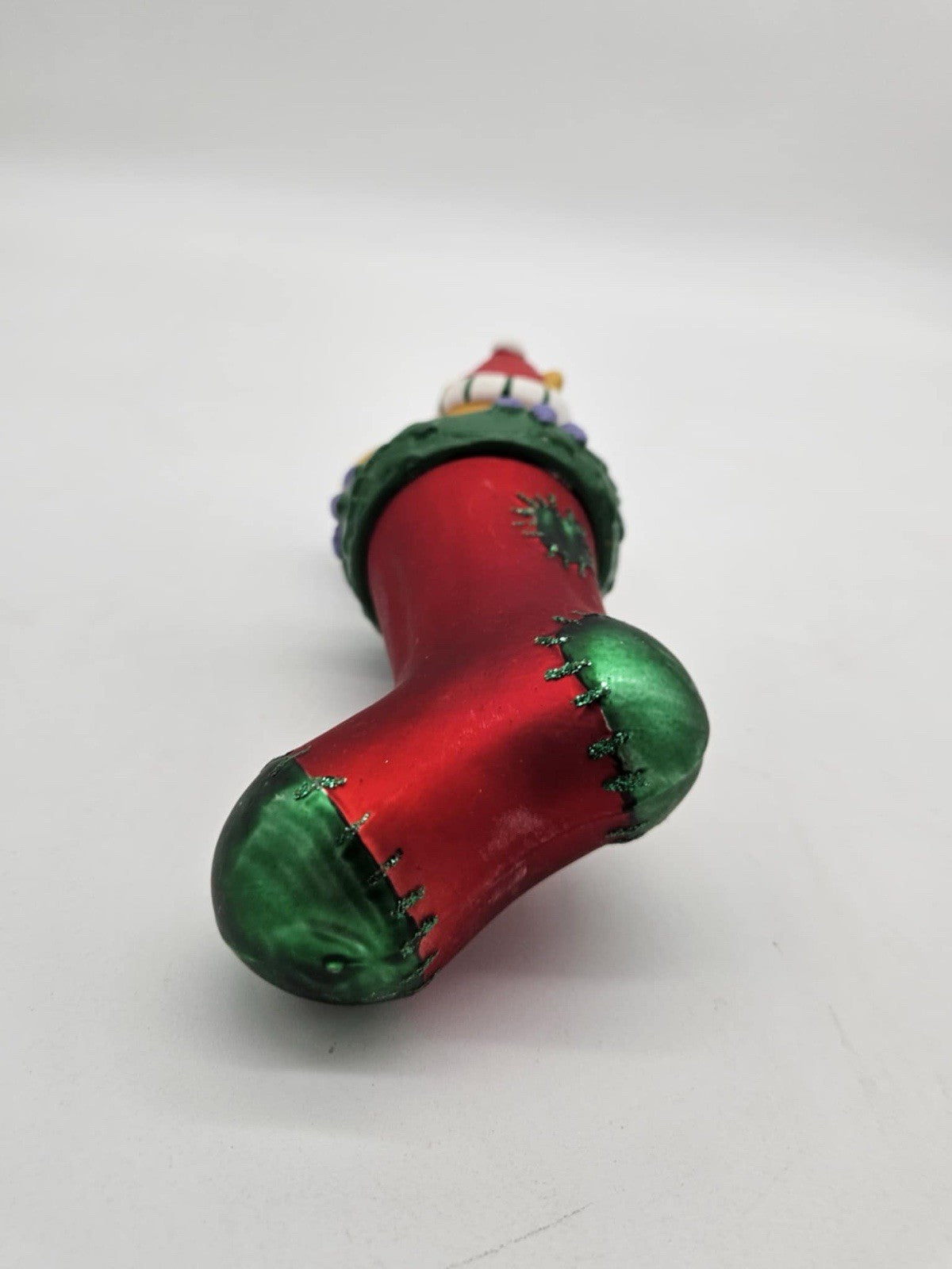 Disney Pooh Stocking European Style Hand Blown Glass Ornament Vintage