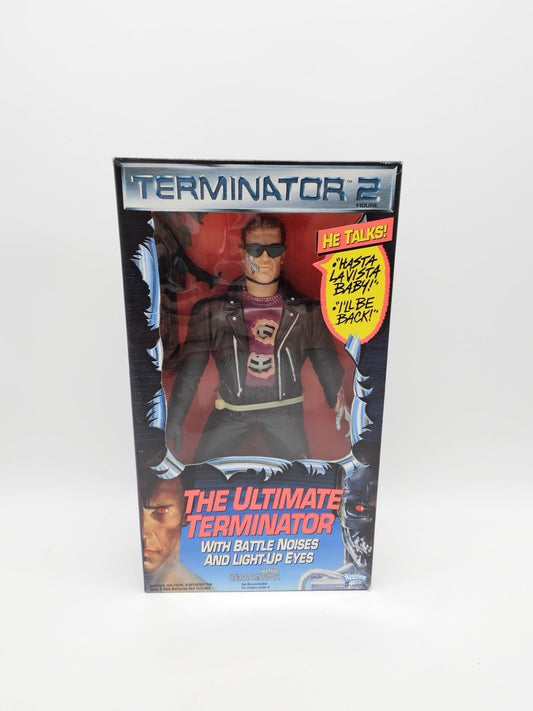 Vintage THE ULTIMATE TERMINATOR 12” Talking Figure With Light-Up Eyes 1991 RARE