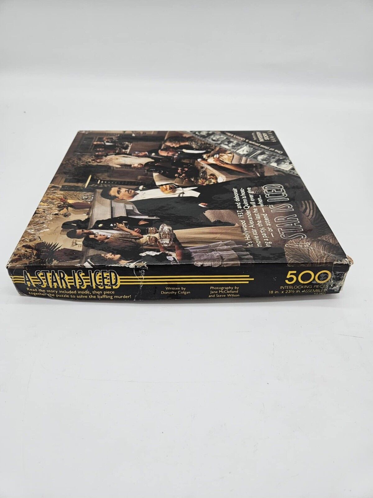 Vintage Springbok Jigsaw Puzzle 500 Pieces Movie Stars Murder Mystery Complete