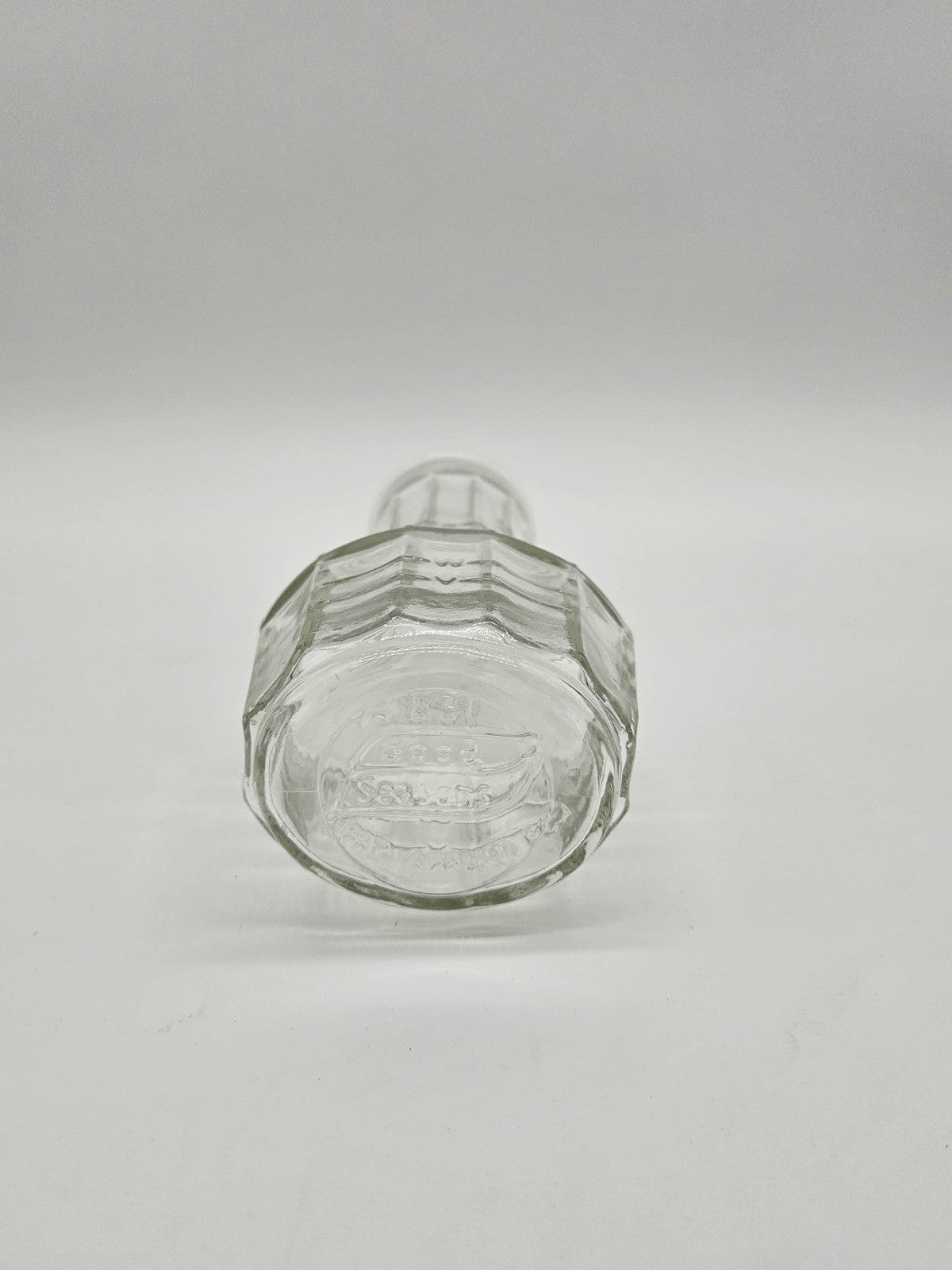 Vintage Good Seasons Salad Dressing Bottle Carafe Cruet clear Glass Embossed
