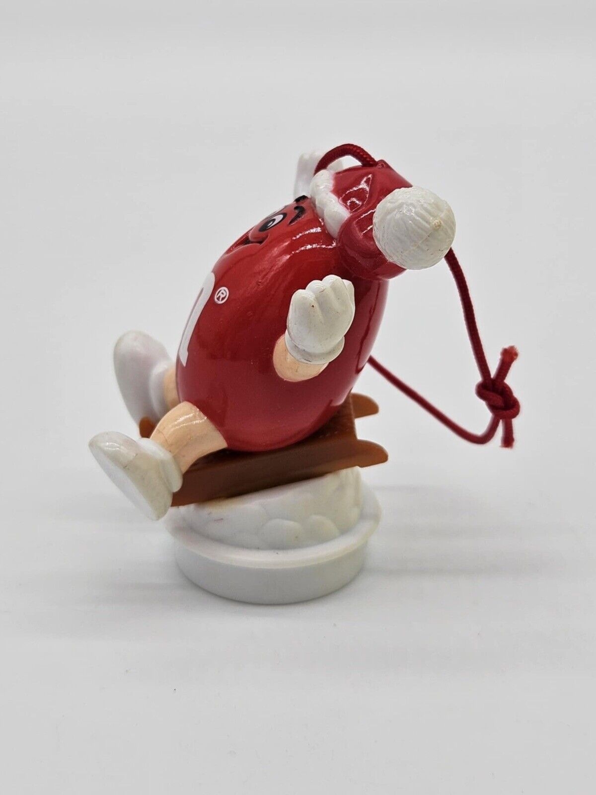 Vintage M&M Christmas Ornament Collectible Candy Tube Topper 1986