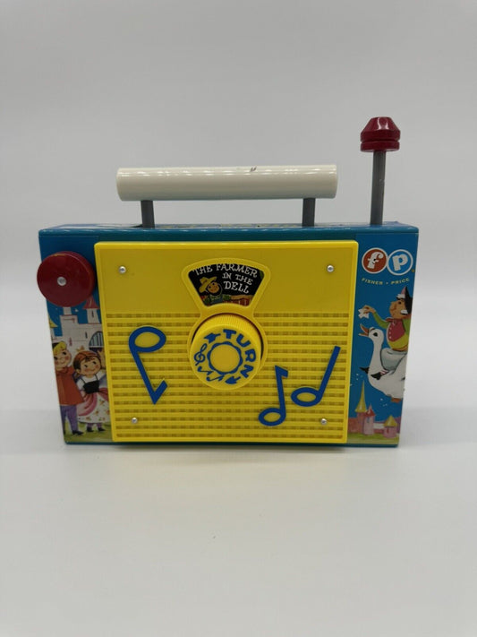 Fisher Price Vintage TV-Radio Musical Pre-School Toy Farmer In The Dell