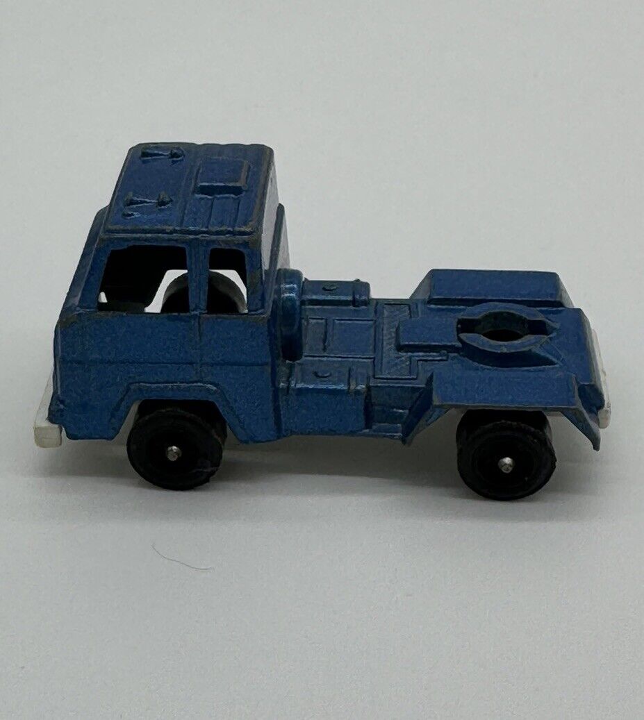 Vintage Diecast 1970 Tootsie Toy Semi Truck Cab Blue Paint Wear