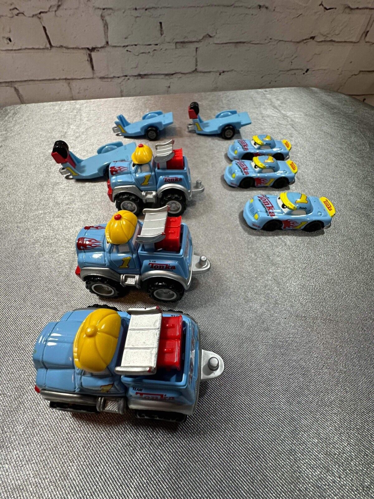 Lot of 9 Hasbro Tonka Little Racers - Chuck & Friends