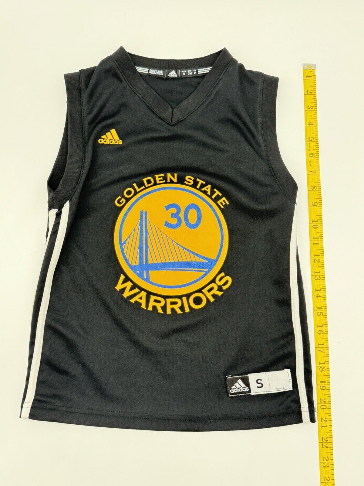 Golden State Warriors Jersey Curry 30 Black Youth S NBA