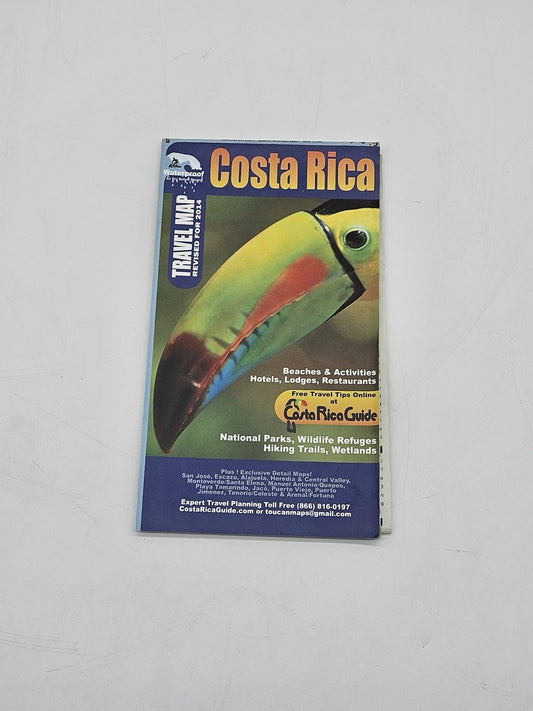 Waterproof Travel Map Of Costa Rica – January 1, 2024