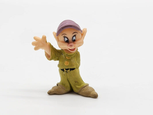 Dopey Snow White Seven Dwarf Pvc Cake Topper Figure Figurine Used 2” Rare Cute