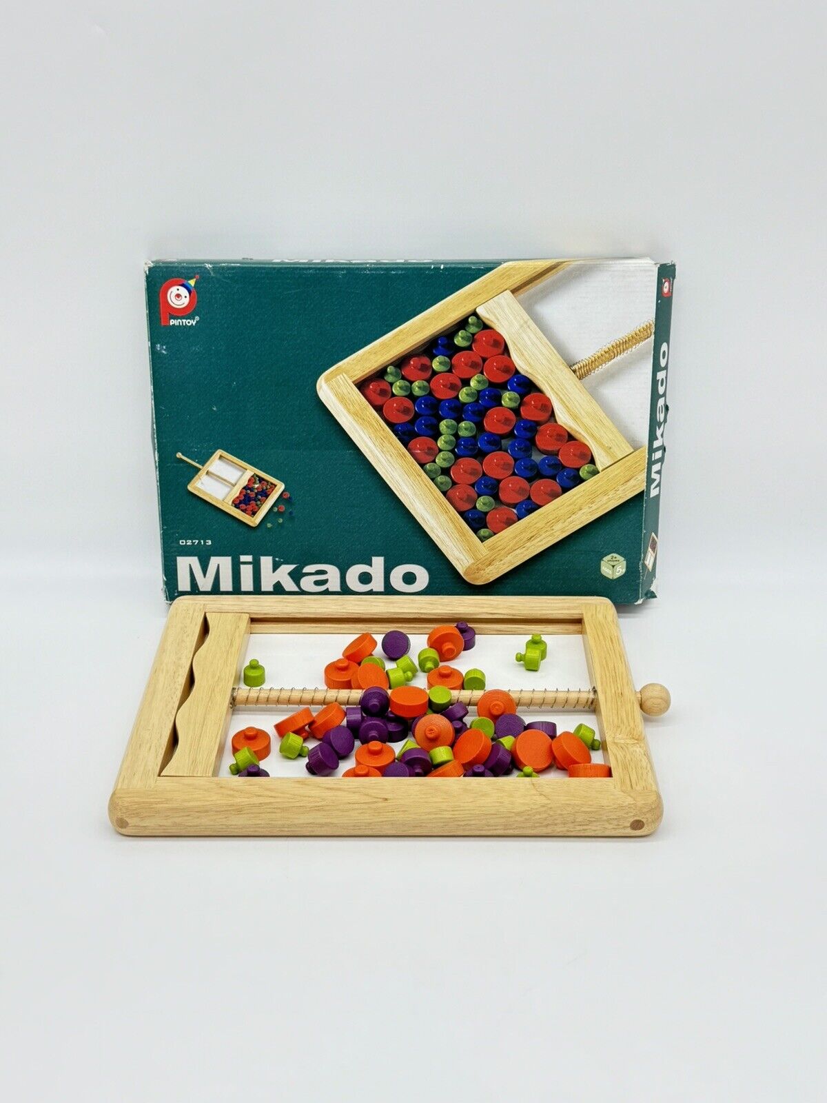Mikado Horizontal Wooden Board Game 2004 Pintoy Skill & Steady Hand Thailand