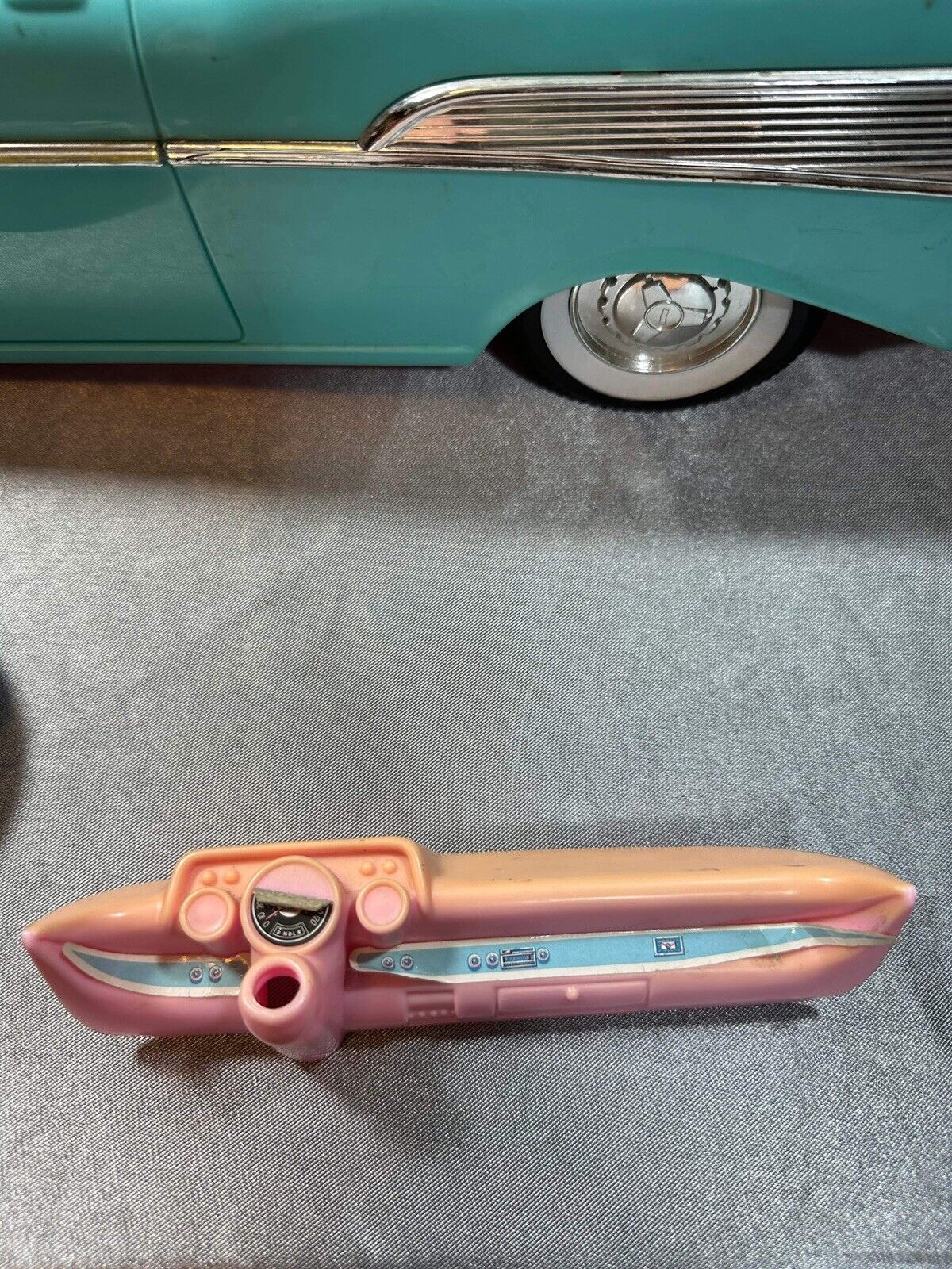 Barbie 57 Chevy Bel Air Convertible Car Turquoise Pink Vintage 1988 *FOR PARTS*