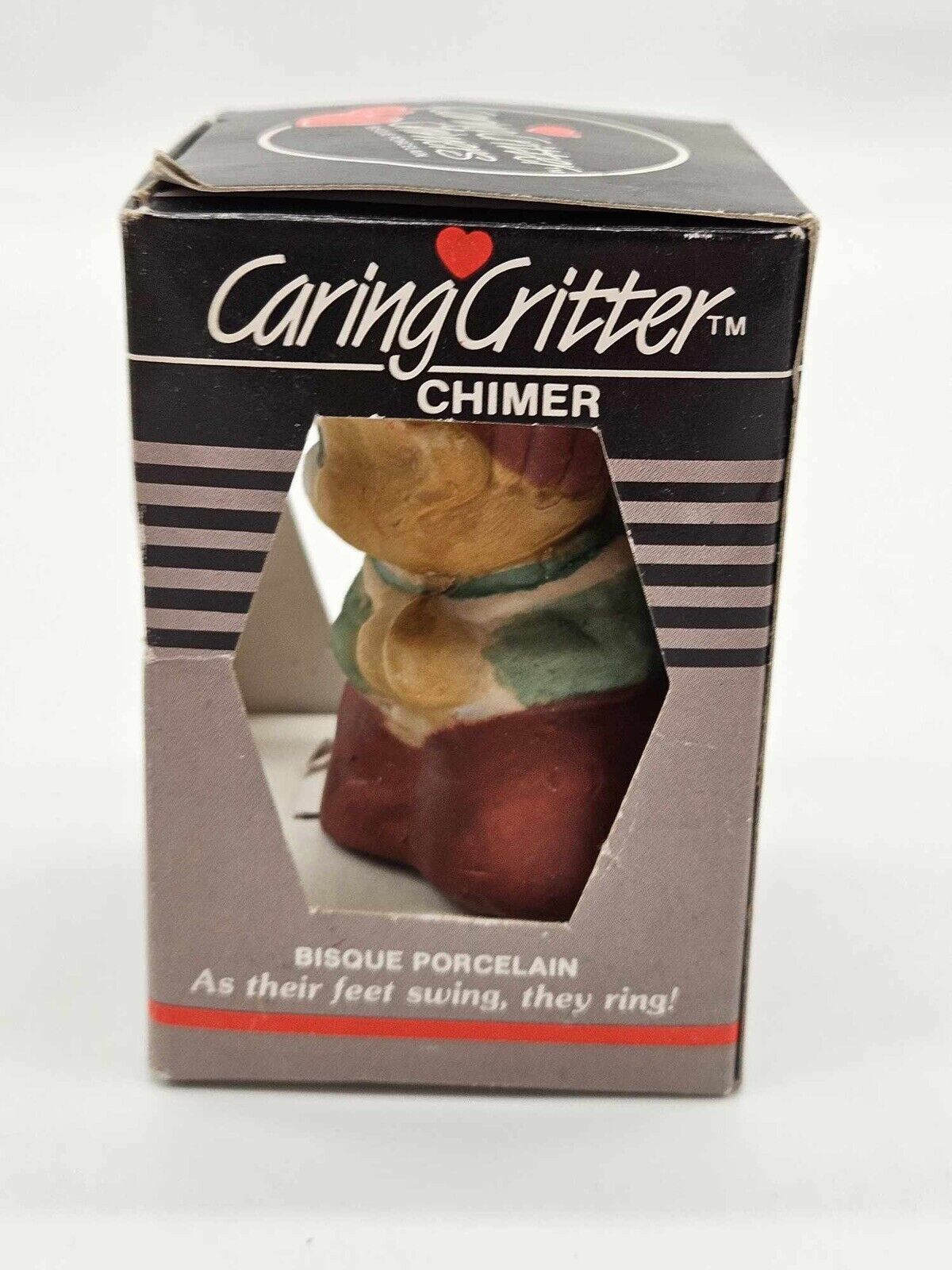 Vintage Jasco Caring Critter Chimers Christmas Bell / Ornaments