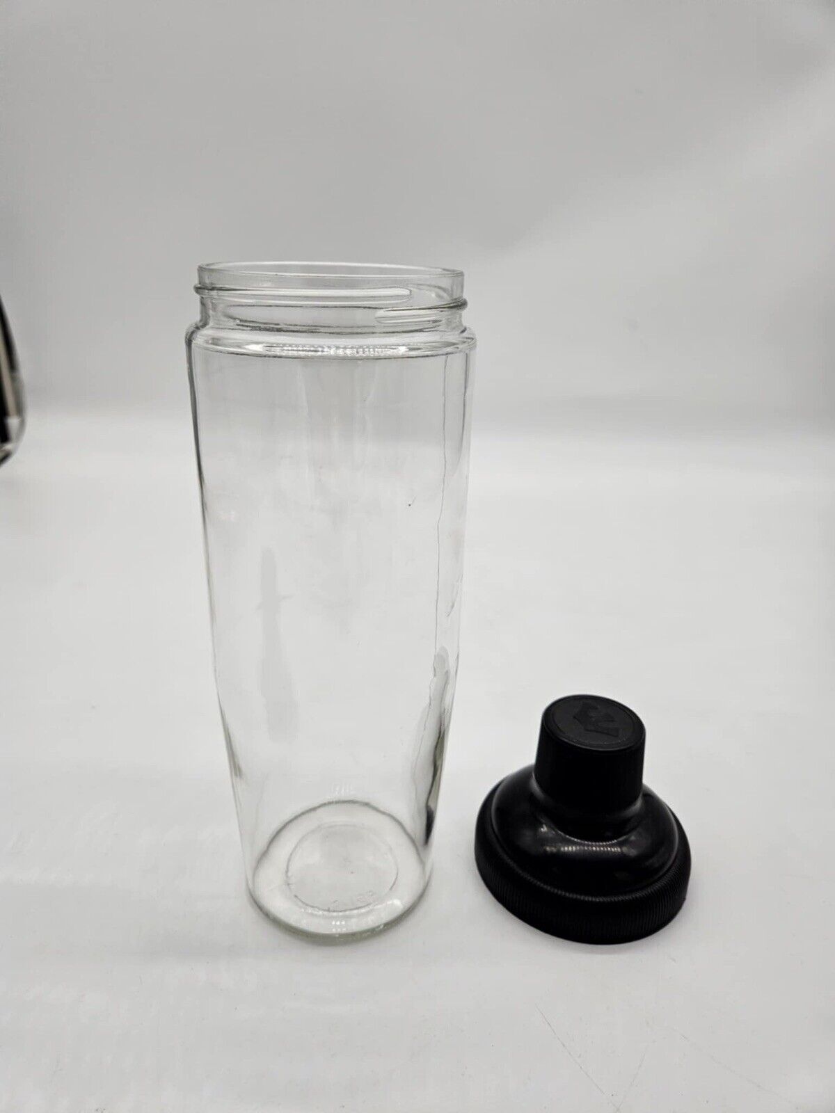 Mid-Century Crown Royal MARTINI Cocktail Shaker with 4 Vintage 1950's Martini Gl