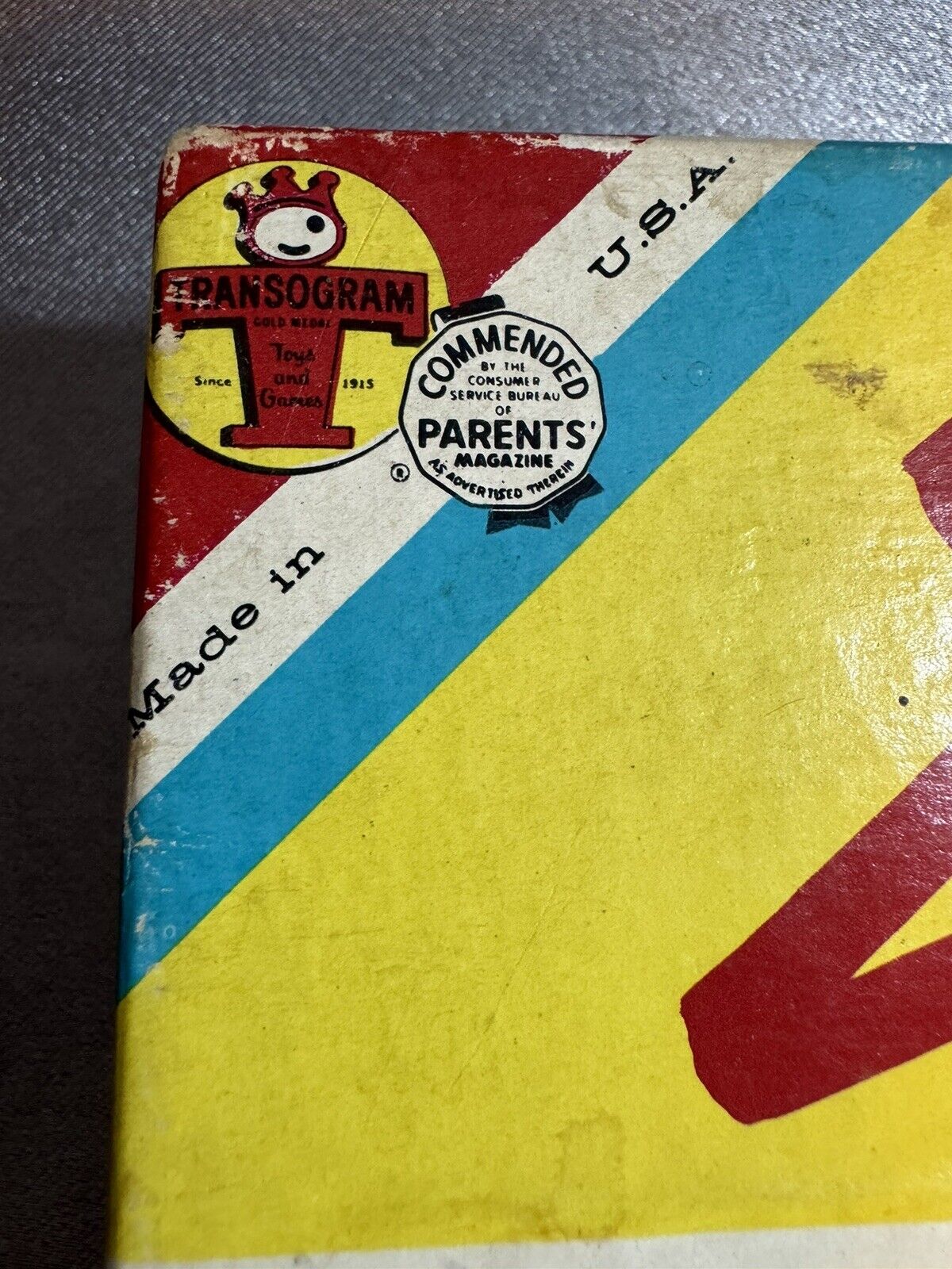 Vintage 1959 Transogram Michigan Rummy Ace Hi Horse Race Game Black Cat VGM