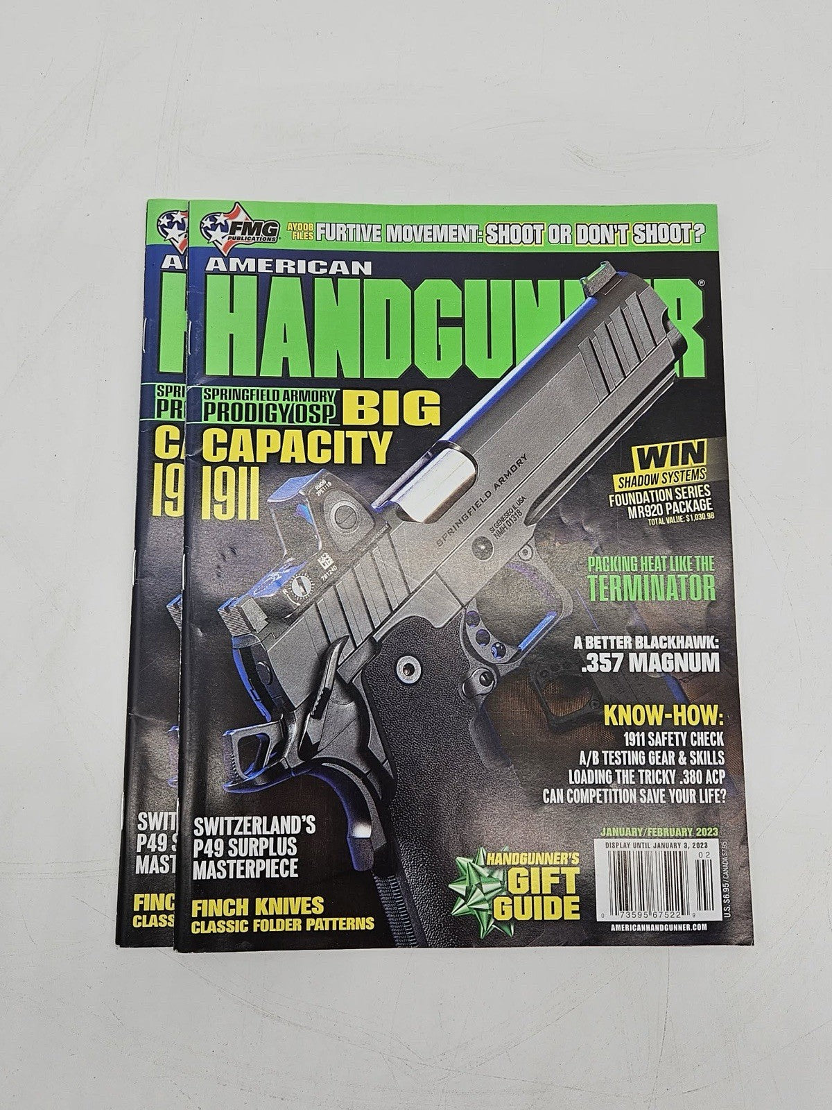 American Handgunner Magazine January / February 2023. Big Capacity 1911   T -511