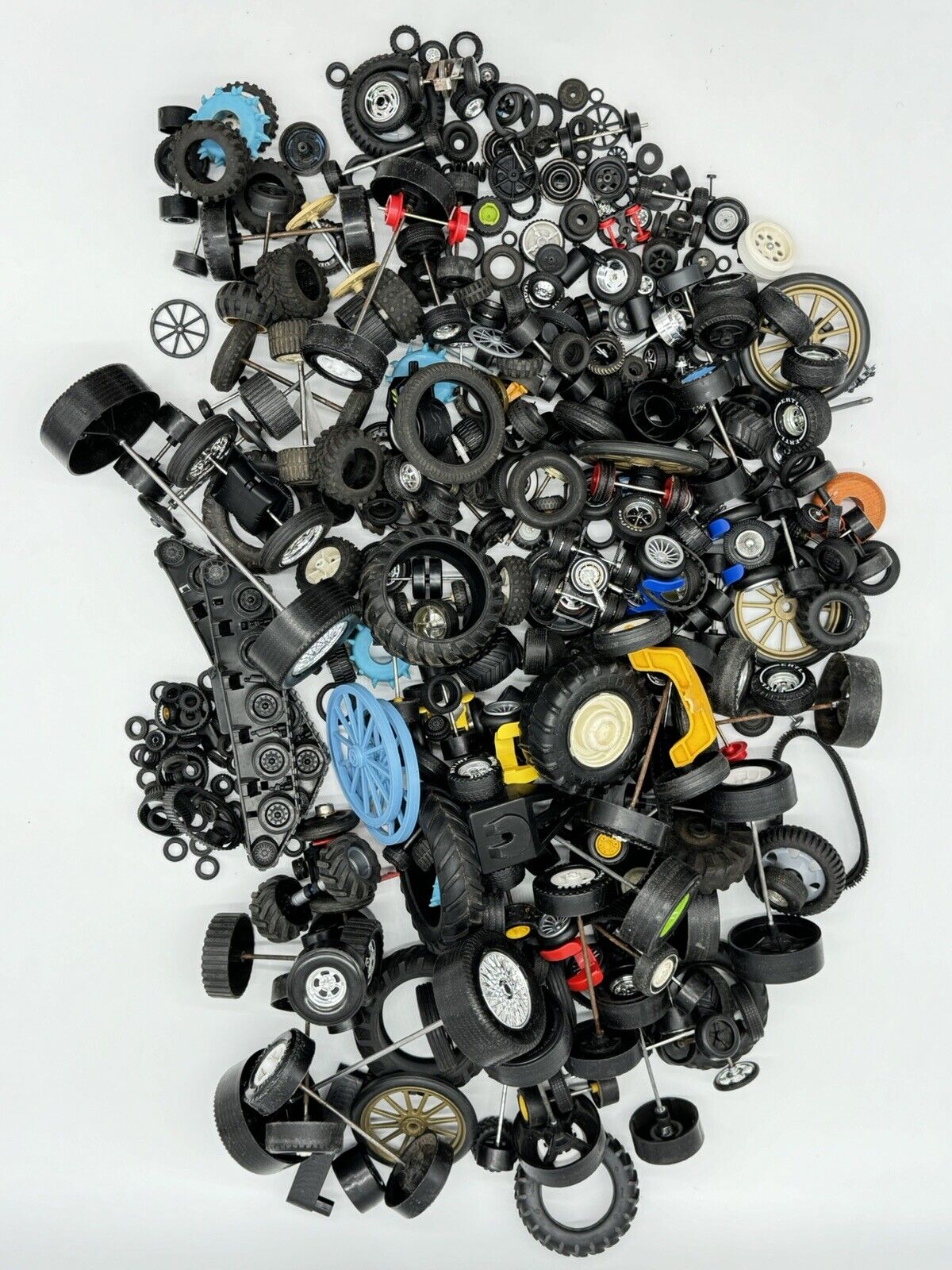 Vintage Huge Lot Of Toy Tires & Wheels