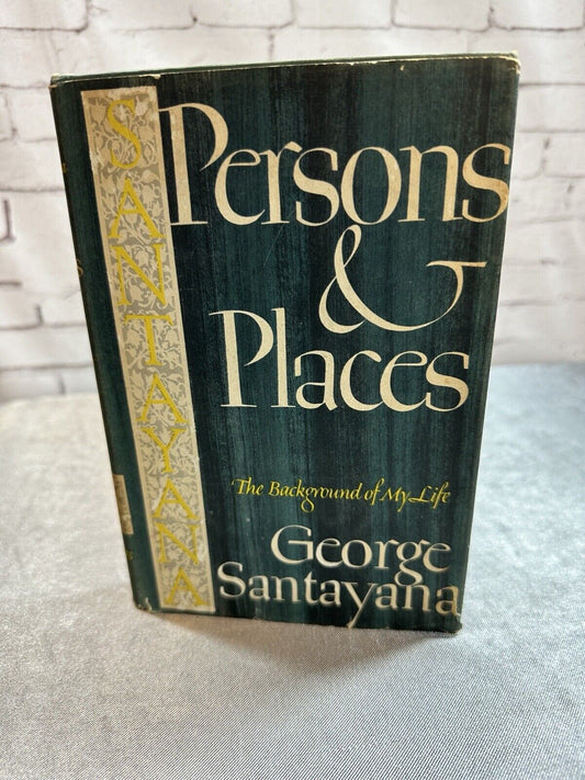 1944 Persons And Places The Background of My Life Book George Santayana VBKS