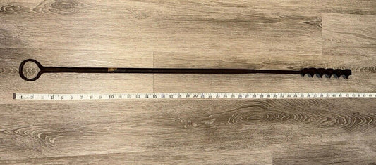 Antique Primitive Hand Forged Auger Manual Drill Bit Shipbuilding Tool
