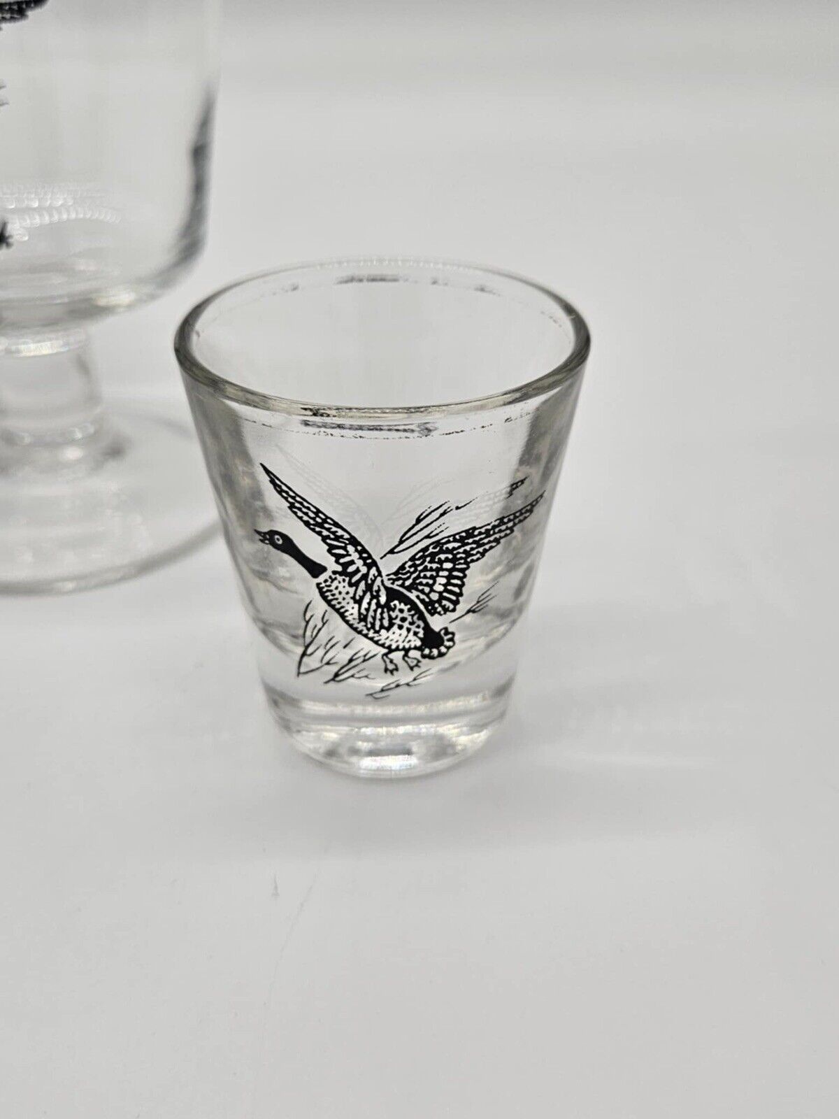 LOT OF 15 Vintage Federal Game Bird Barware Glasses