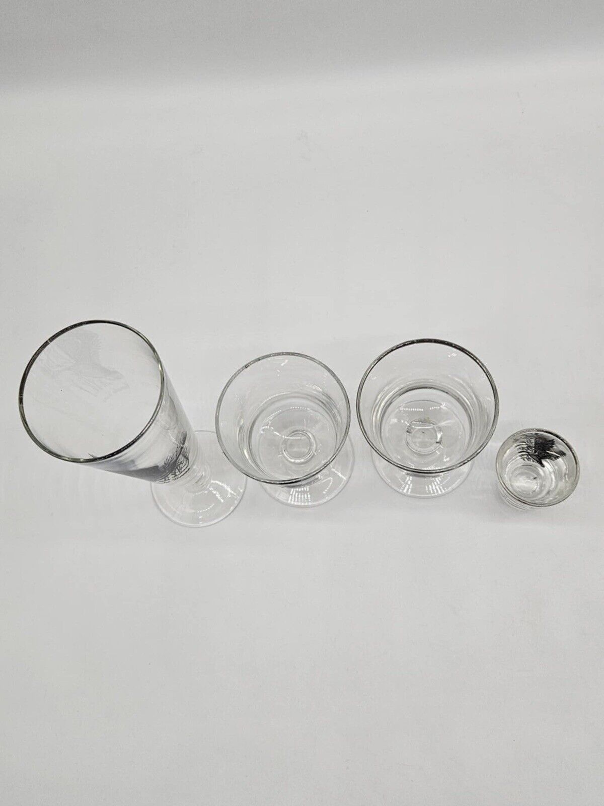 LOT OF 15 Vintage Federal Game Bird Barware Glasses