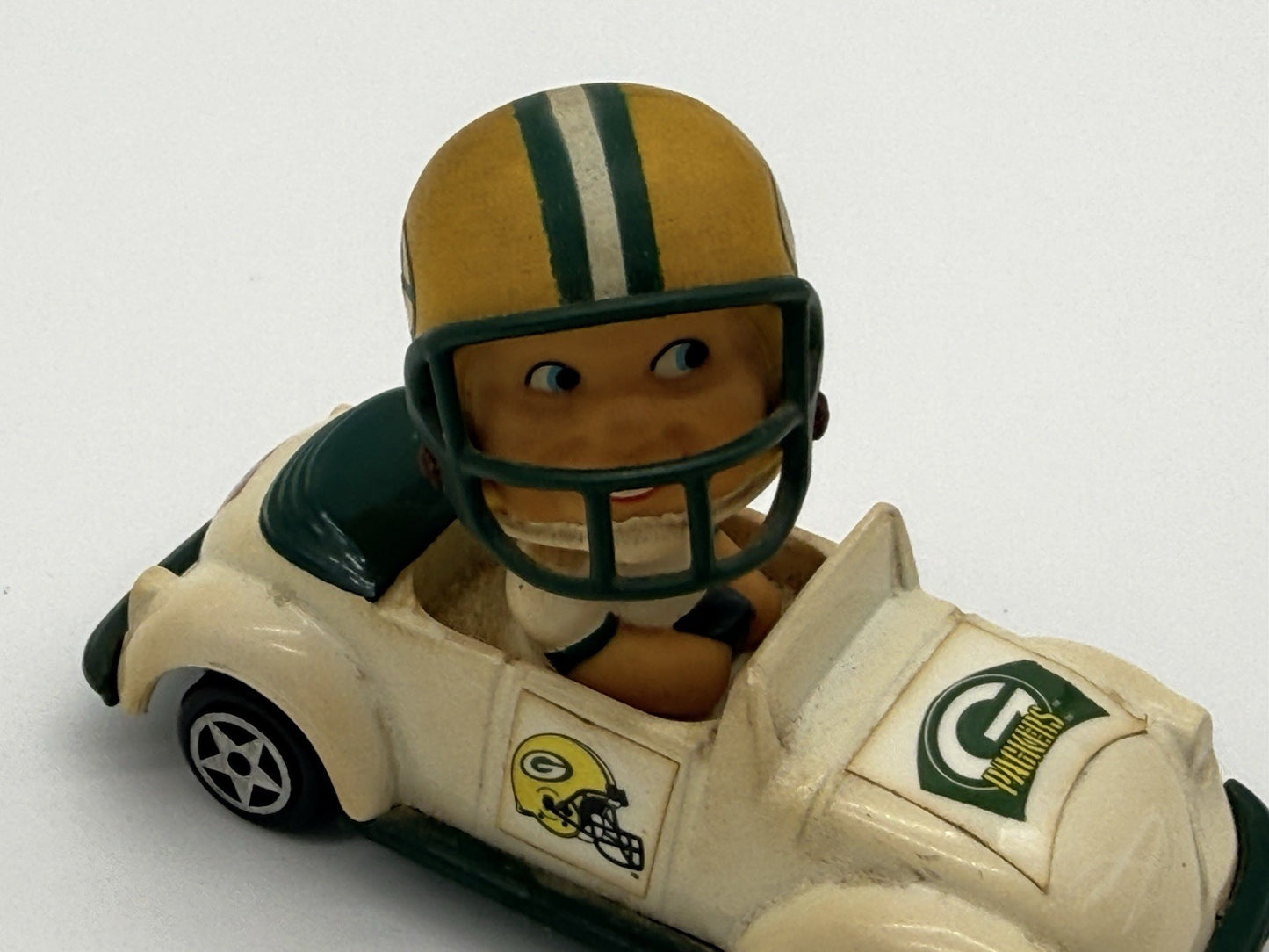 Vintage NFL Green Bay Packers Die-Cast Metal GOALINE BOPPER CAR 1990s