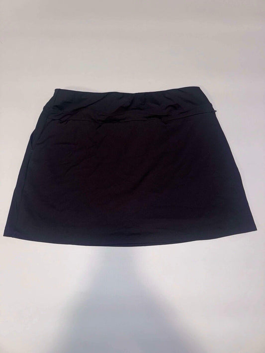 Tommy Bahama Black Skort Women Large Golf Pull On Skirt Pocket Elastic Resort +