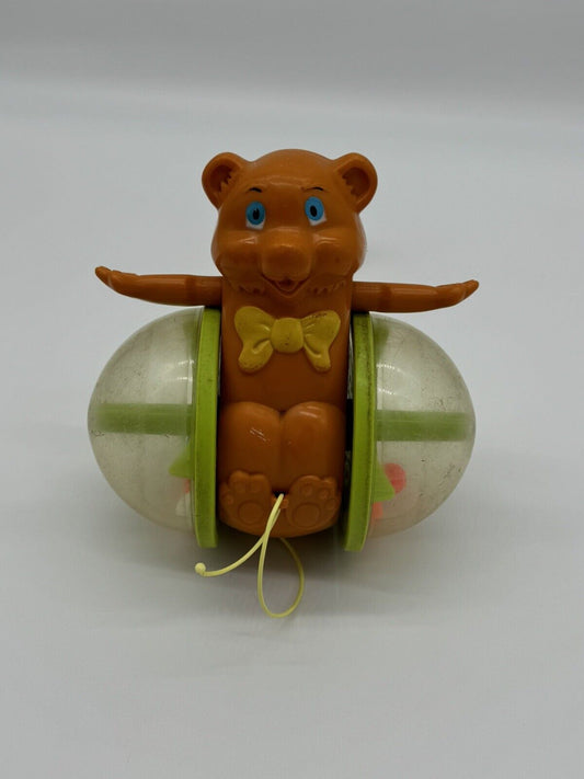Fisher Price Vintage 1978 Bear Pull Toy - Very Much Played W/ Condition